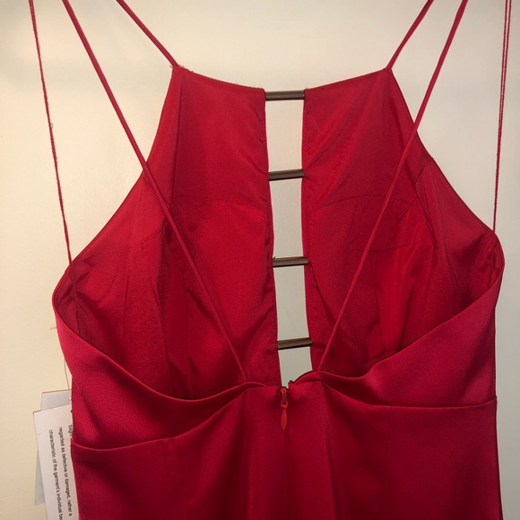 Aidan by Aidan Mattox Women Red Evening Dress - Picture 4 of 6